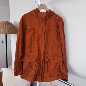 Universal Thread Orange Hooded Utility Jacket